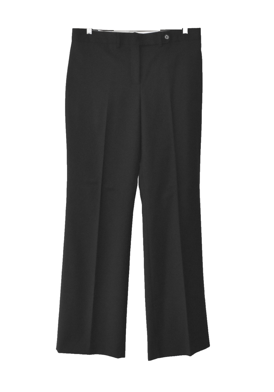 A8 NWOT PAUL SMITH Wmns Black Wool Straight Trouser Dress Pants Size IT 46